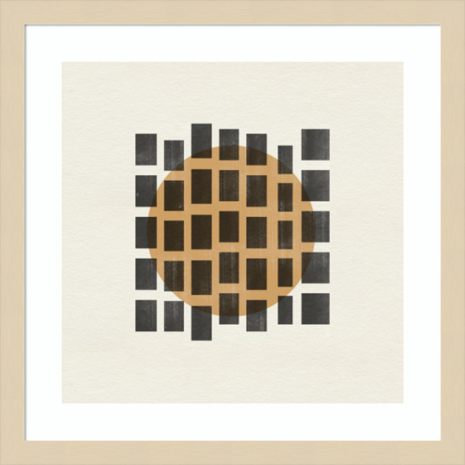 Giese "Paper Object No. 8" Print, Brown, 17" H x 17" W