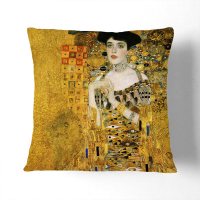 Adele Bloch-Bauer Square Throw Cushion