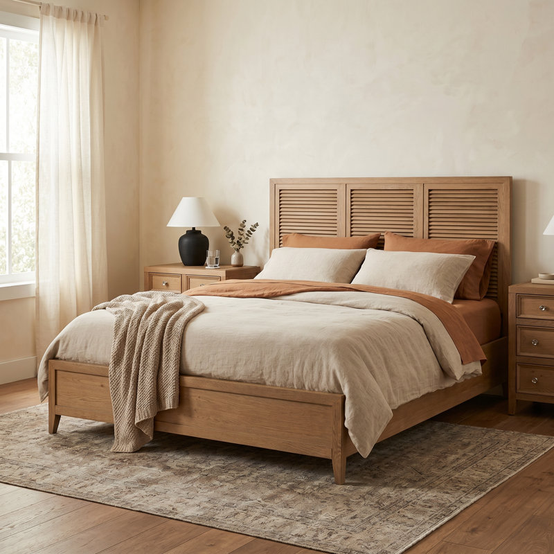 Weekender Sand Dune 4 Piece King Bedroom Set W/Dresser Mirror, 3 Pcs: Bed, 2 Nightstands, Queen