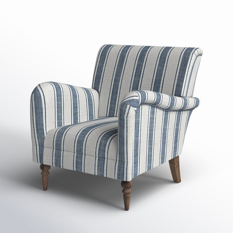 Fauteuil Ariana, Rayures bleu marine