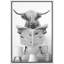 Impression sur toile encadrée, animaux, drôle, salle de bain, vache Highland-93629454-119598472-93629458