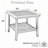 19 Inch Square Metal Outdoor Side Table with 2-Tier All-Weather Design, for Patio and Balcony Use-593753149