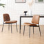 Maelynn Modern Faux Leather Dining chairs Upholstered Dining chairs with Metal Legs-1027261212