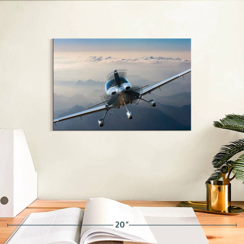 Mehar Private Propeller Plane, 8" H x 12" W