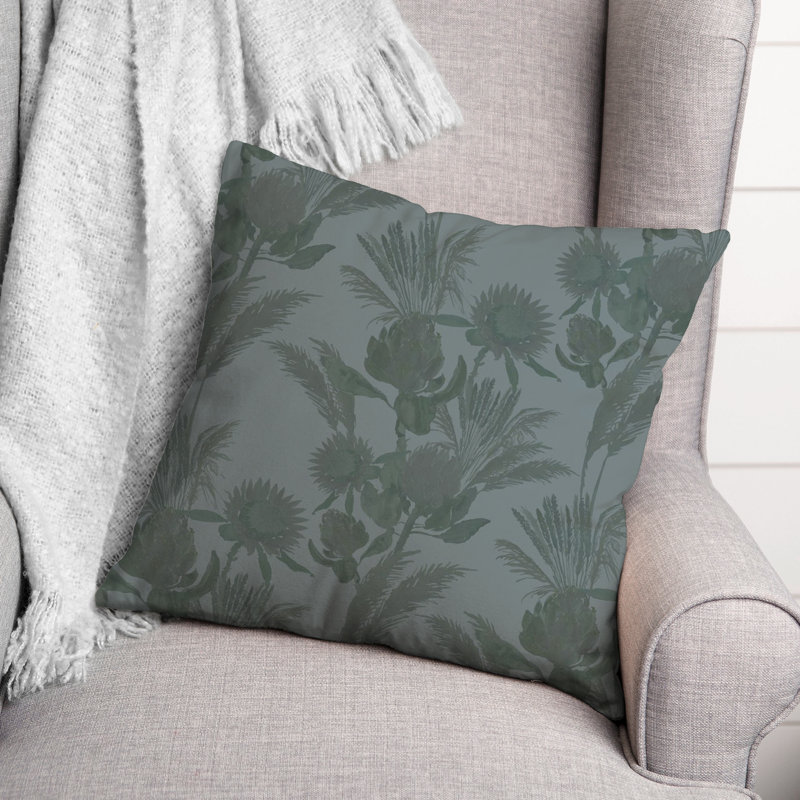 Polyester/Polyester Blend Throw Square Pillow Cover & Insert, Blue