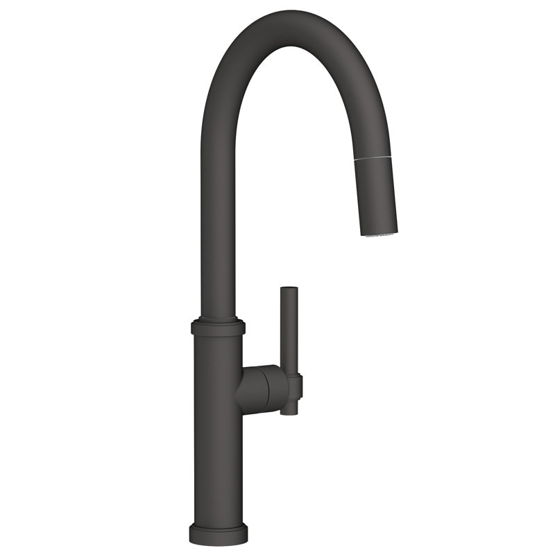 Pull-Down Kitchen Faucet, Flat Black
