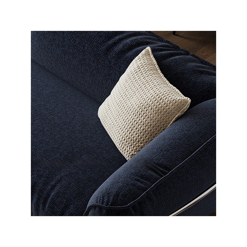Canapé rétro en tissu simple, H 28,74 po x l 111 po x P 38,18 po