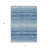 3' X 5' Blue And Ivory Abstract Washable Indoor Outdoor Area Rug