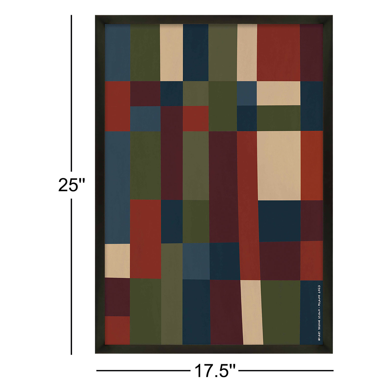 Fragmented Spectrum. Set of 2 by Romina Gadler - Framed Wall Art, Black Framed, 25" H x 17.5" W