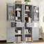 Armoire de rangement polyvalente polyvalente avec 2 tiroirs, tablette réglable et finition grise élégante pour diverses pièces-2079158799-2079158792
