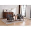 Ensemble de 2 chaises d'appoint en chenille de style Mid-Century moderne en forme de nuage, fauteuils de salon en bois massif pour le salon et la chambre à coucher-1769457545