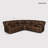 7-Piece, Wynyard 109" Wide Faux Leather Reversible Reclining Sectional Sofa-117871831