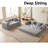 Convertible Sofa Bed with Modular Design and Hidden Storage