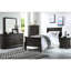Ensemble de chambre de charme 2 pièces gris foncé - Très grand lit oriental et table de chevet fonctionnelle catégorisant Splendid Assorting Chic