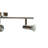 24'' 3 -Light Track Track Kit with Adjustable Head