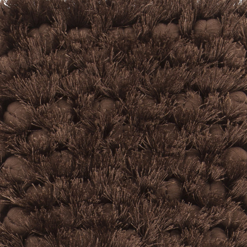 Tapis chocolat tissé à la main Janey, 7 pi 9 po X 10 pi 6 po