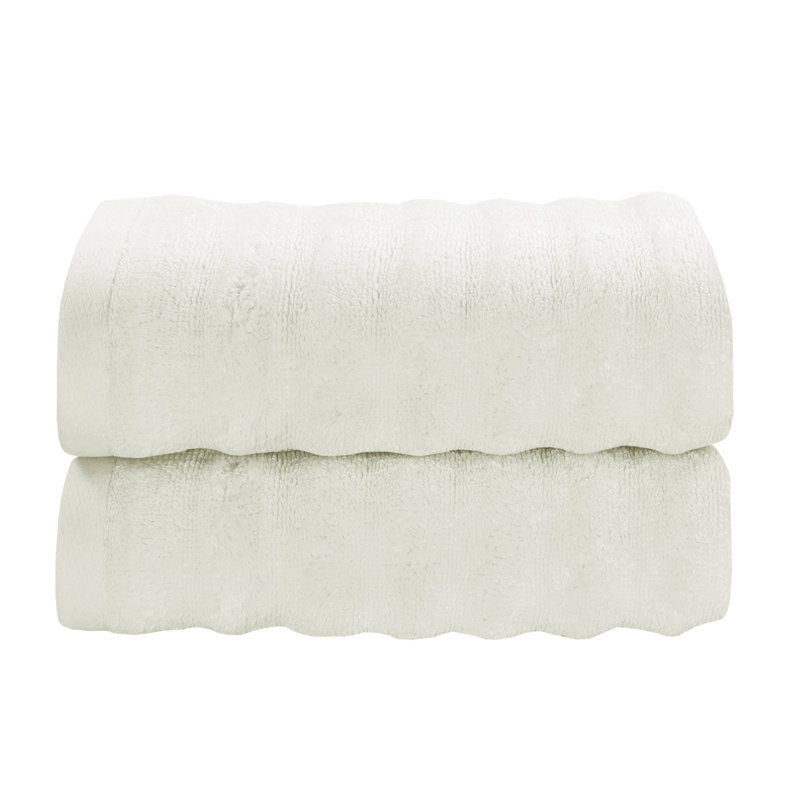 Crete Hand Towel Set, Pure White