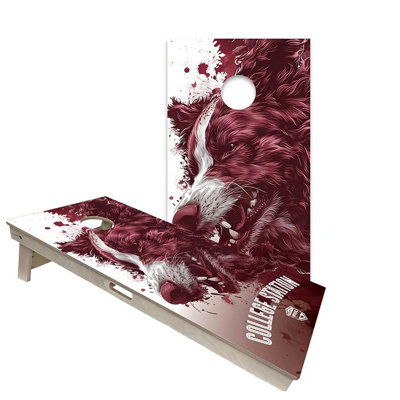 Texas Design 2x4 Cornhole Board Set | Includes (2) Boards (8) Bags & Optional Accessories