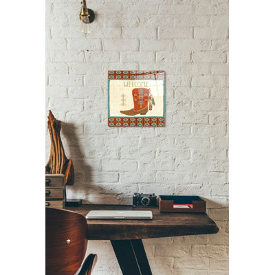 «Southwest at Heart IV FLAG» par Veronique Charron, art mural en verre acrylique