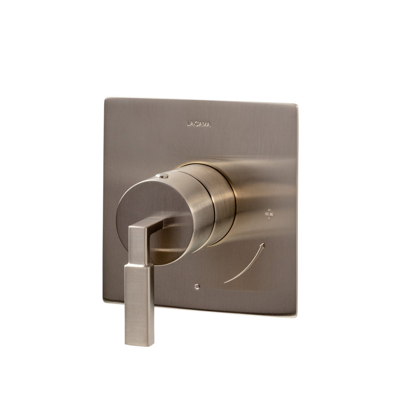 Kubista Built-In Compact Progressive Pressure Balancing Mixer, Brushed Nickel