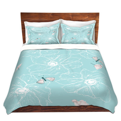 Ensemble de housse de couette papillon anemone