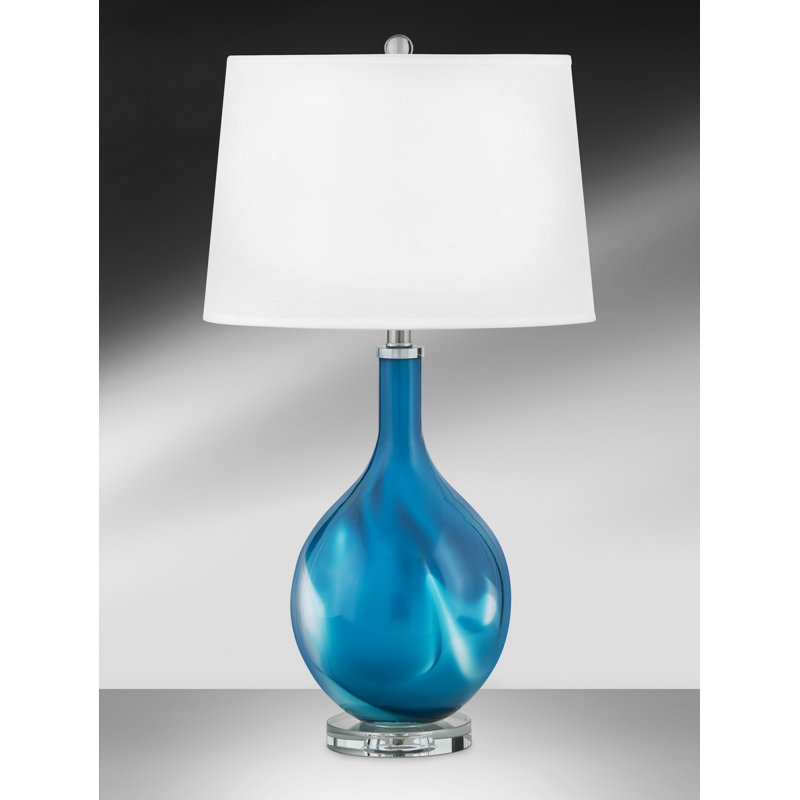 Glass USB Table Lamp