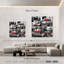 «Red Wine Glasses», ensemble de reproduction sur toile-93062232