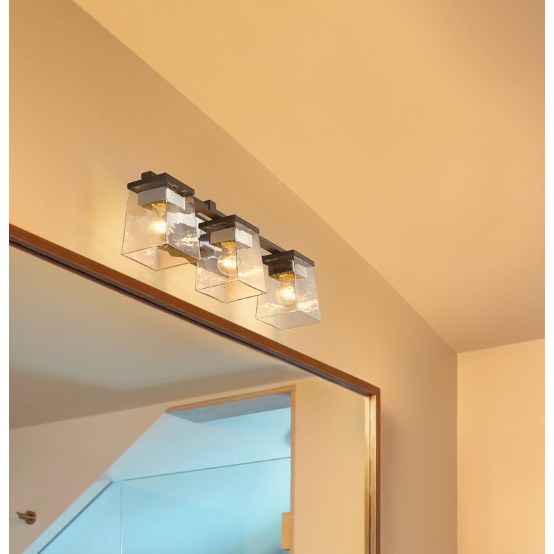 Éclairage de salle de bain à intensité variable 3 lumières Braydon, Chrome