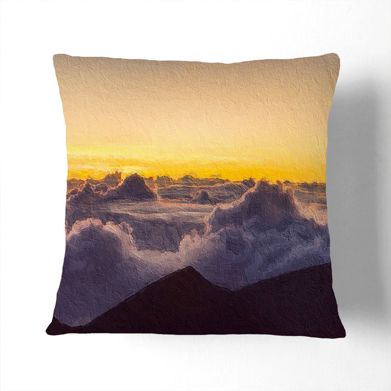 Square Throw Cushion, Black, 40cm H x 40cm W x 15cm D