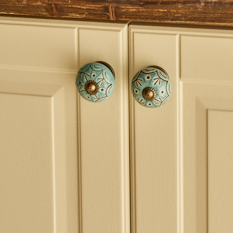 Boutons d'armoire en céramique Gemma (ensemble de 2)