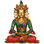 26" Large Crown Buddha Brass Sculpture - Handcrafted Tibetan Buddhist Royal Deity Meditation Statue Home Decor Art