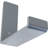 2"W x 6"D x 5 1/2"H Steel Hanging Shelf Bracket, Antiqued Warm Silver-889515840-933098855
