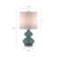 Lampe de table courbée en verre, ensemble de 2-130375211