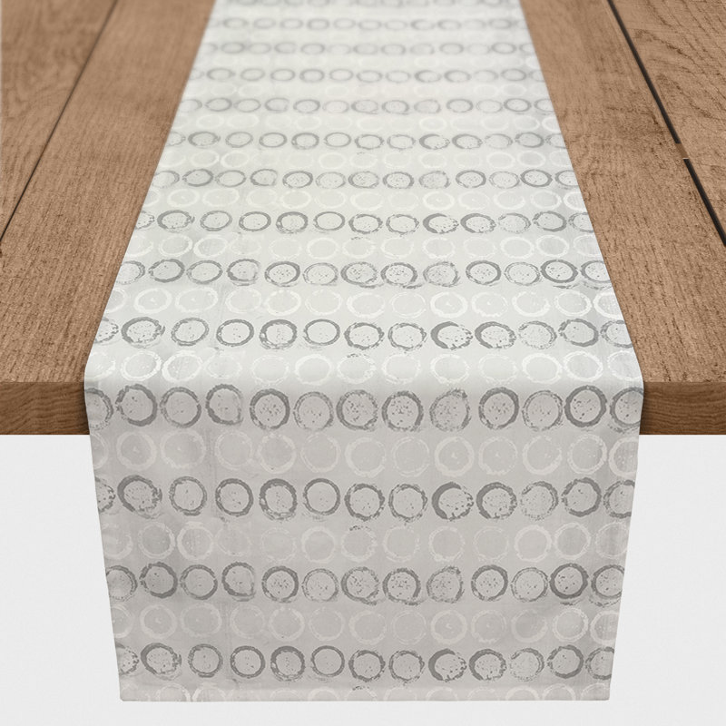 Chemin de table Corddaryl, P 16 po x L 90 po, gris