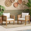 Ensemble de 2 fauteuils d'appoint pour patio avec accoudoirs et coussins-827167903
