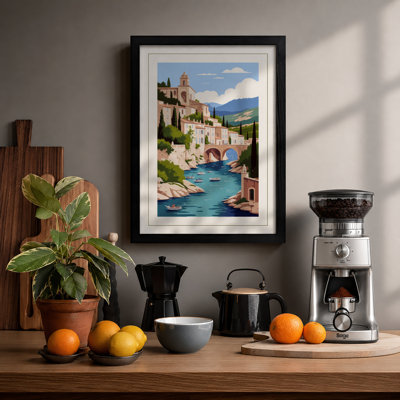 Mediterranean Village Light Coastal - Print