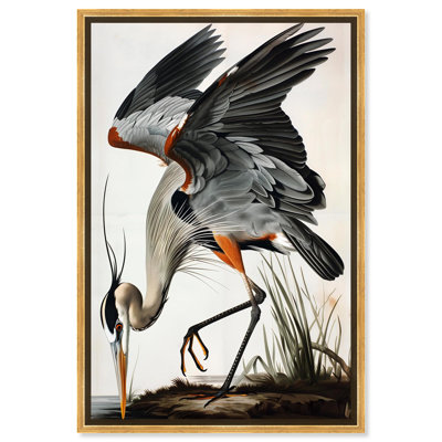 «Blue Heron», reproduction d'art sur toile par Art Remedy