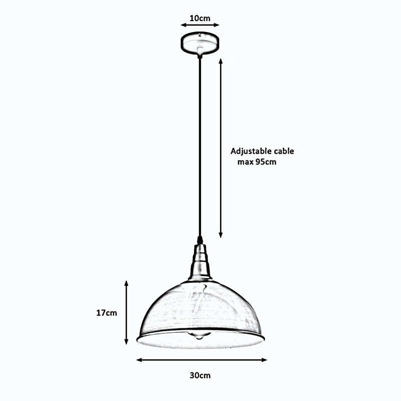 Aarika 1 - Light Dome Pendant, Yellow Brass