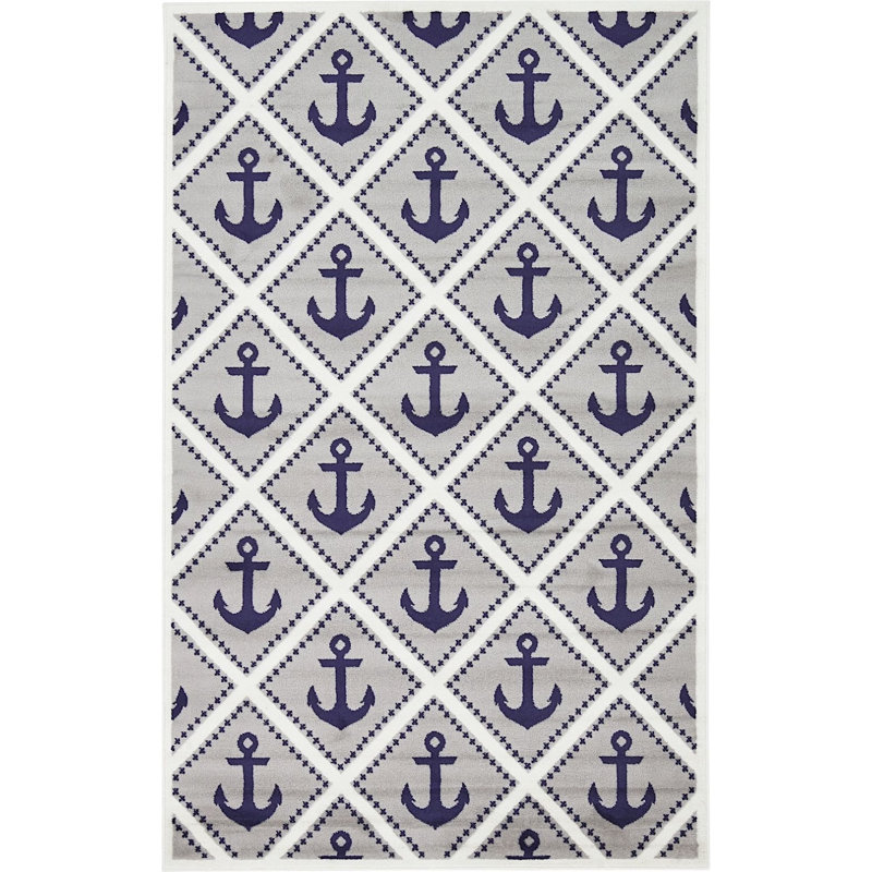 Tapis gris / noir Sparacino, Rectangle 4 pi x 6 pi