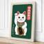 Lucky Cat Japandi - Wrapped Canvas-686619826-686619839