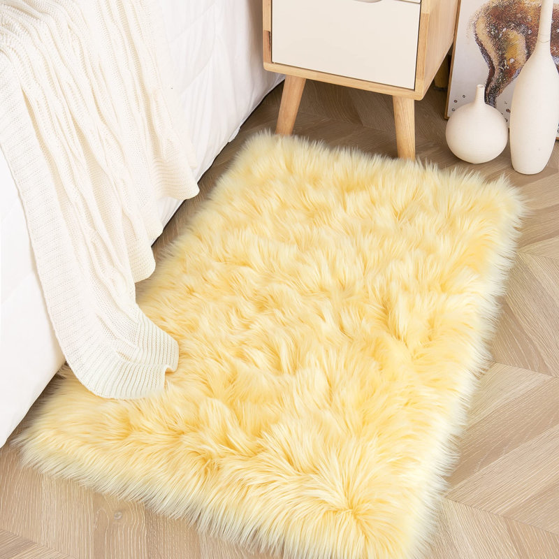 Sheepskin Indoor Rug, Rectangle 2' x 3'