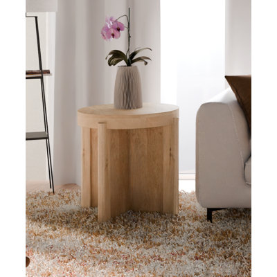 Josiane Solid Wood End Table