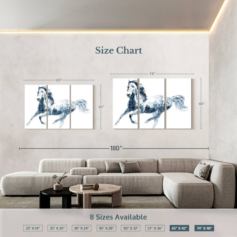 Brampt saphir galop II, H 42 po x l 65 po