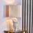Resin Doodle Dog Table Lamp With Linen Shade-2123163930