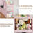 66.9''W Kid Bookshelf with Reading Nook, Toys Storage Organizer with Stuffed Animal Storage, Bench and Removable Cushions, Wooden Toddler Bookcases with 3 Movable Drawers for Playroom, Bedroom(Pink)-1799347182