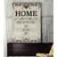 « home », art textuel sur toile tendue-26229628