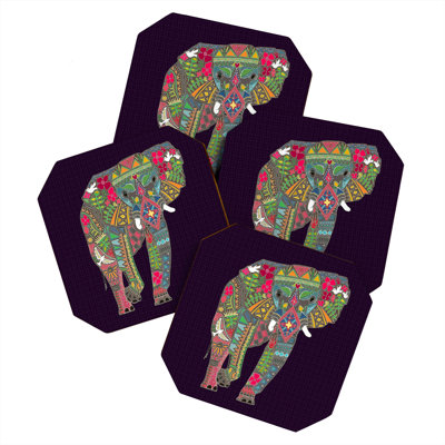 Allegany Square 4 Piece Coaster Set