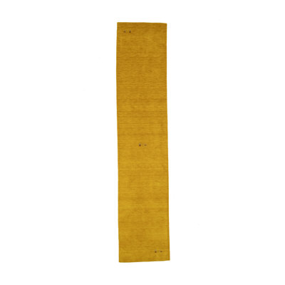 No-Shedding Hand Loomed Gabbeh Rug, 100% Wool, Solid Color, Fade & Stain Resistant, Durable