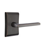 Flat Privacy (Bed & Bath) Door Lever with Rectangle Rosette