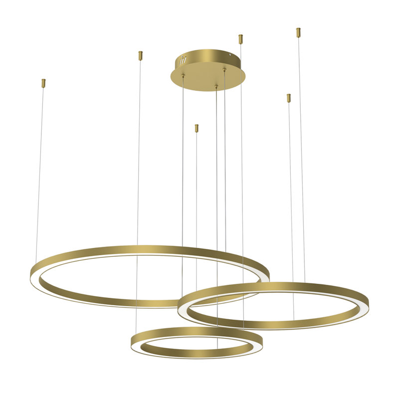 Carnol 3 - Light LED Cluster Pendant, Gold